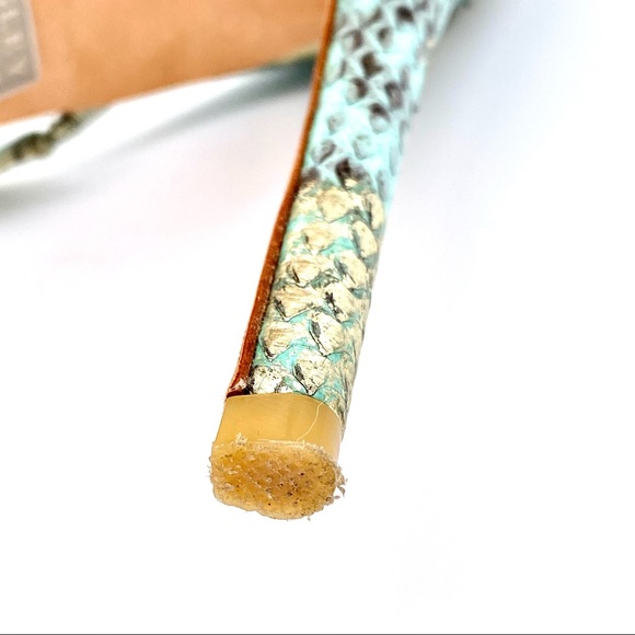 L EUC Badgley Mischka Snakeskin Heels, 6 - Picture 12 of 14